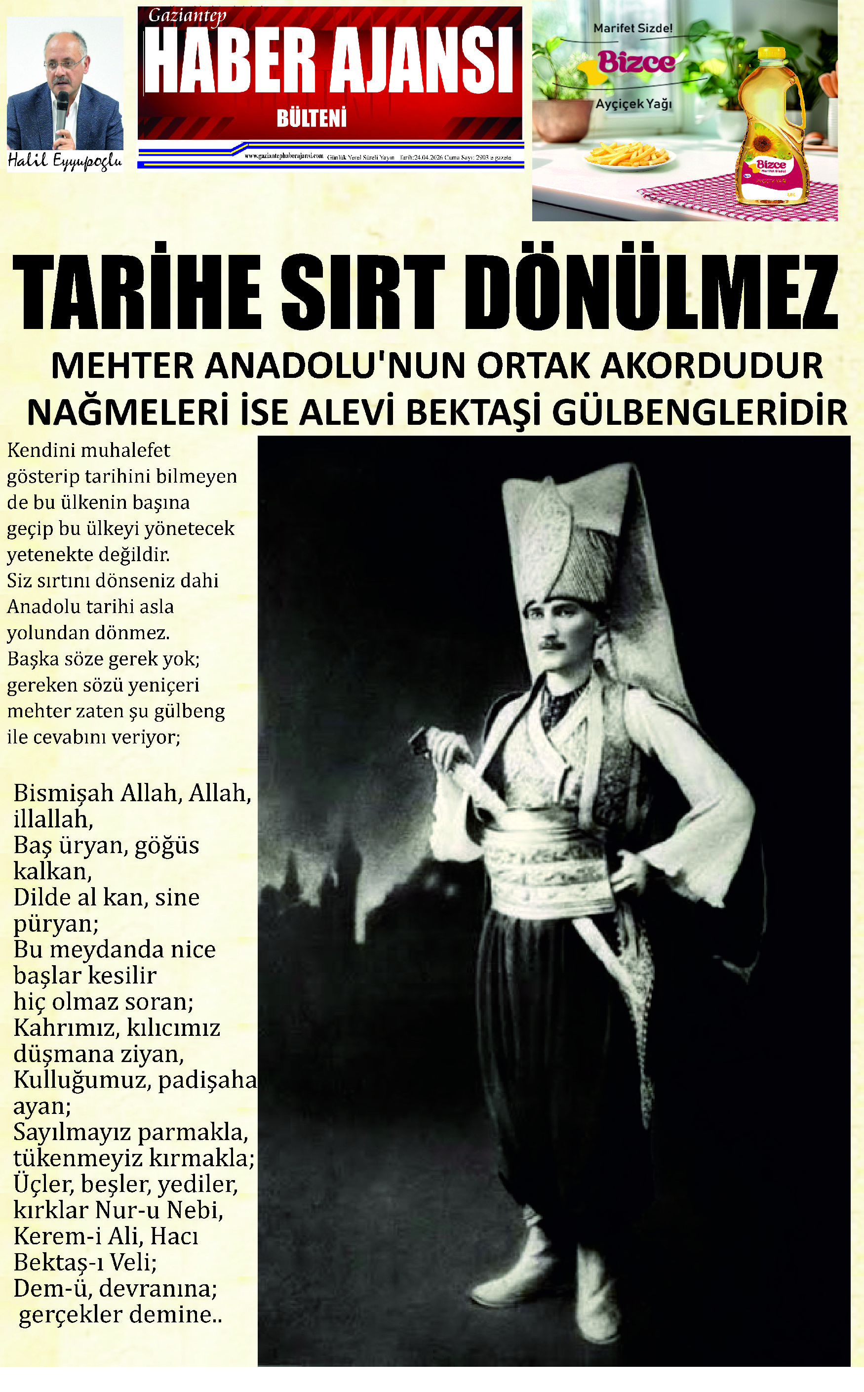Gaziantep Haber Ajansı Bülteni Cuma 24.04.2026 e gazete
