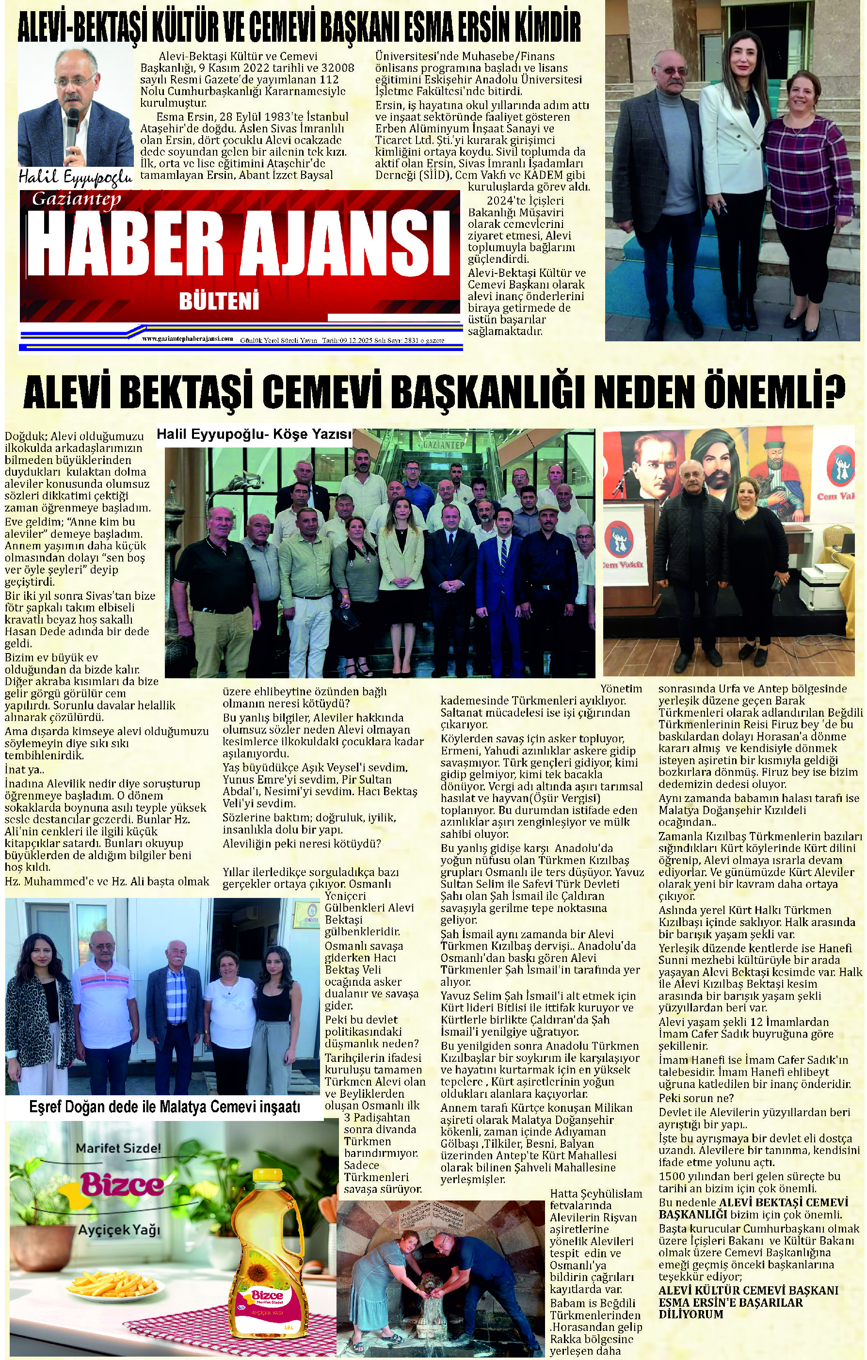 Gaziantep Haber Ajansı Bülteni Salı  09.12.2025 e gazete